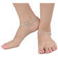 AanyaCentric Silver Plated Traditional Anklets Payal - Classic and Stylish for Women and Girls - AanyaCentric