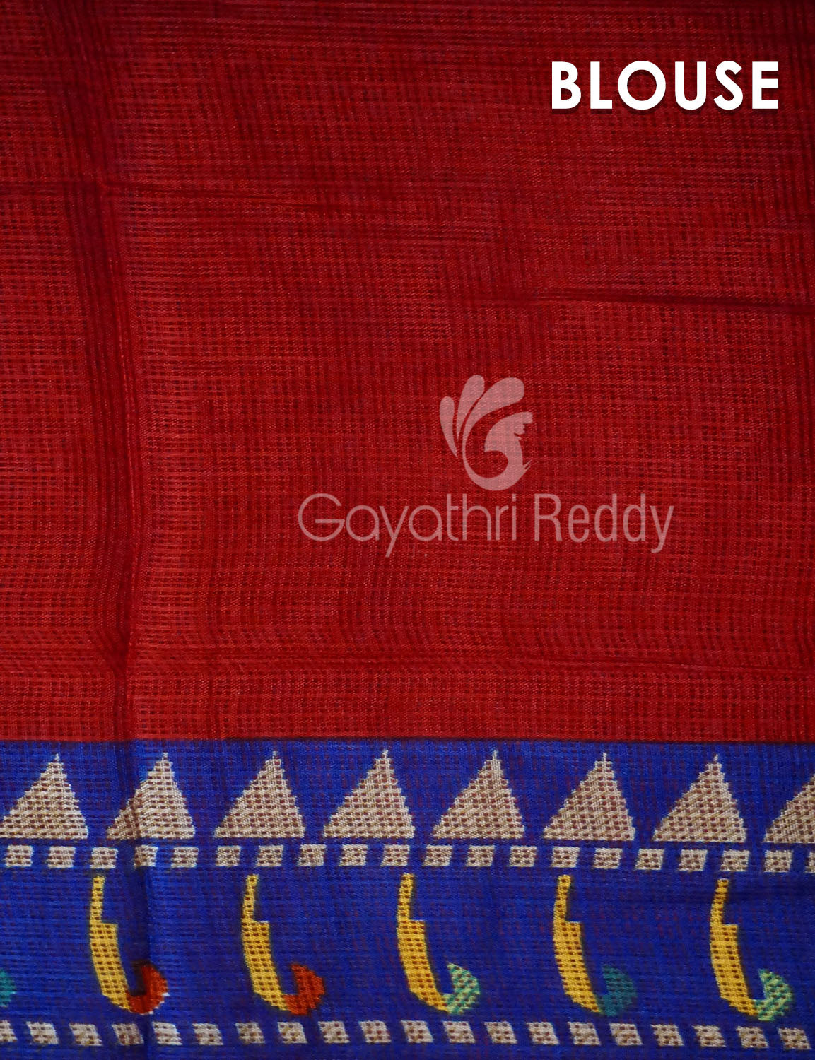 Red Colour Saree With Paithani Print Semi Soft Silk Kota Saree By Gayathri Reddy Designer Studio | Swadesiicart