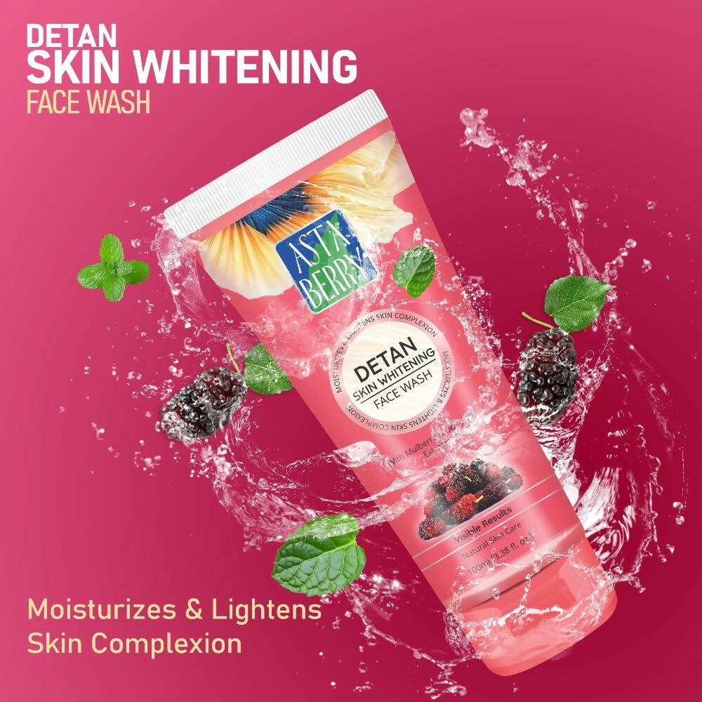 Astaberry De-Tan Skin Whitening Face Wash - Swadesiicart