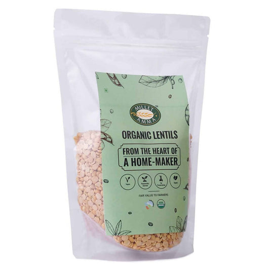 Millet Amma Organic Lentils Toor Dal 500 gm