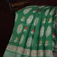 Green Colored Motif Prints Semi Chanderi Saree By Gayathri Reddy Designer Studio | Swadesiicart