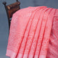 Shades of Light Peach Colour Floral Print Semi Chanderi Saree By Gayathri Reddy Designer Studio | Swadesiicart