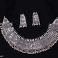 Tehzeeb Creations Women's German Silver Oxidised Necklace And Earrings - Swadesiicart