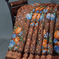 Shades of Dark Dry Mehendi Colour Floral Design Semi Chanderi Saree By Gayathri Reddy Designer Studio | Swadesiicart