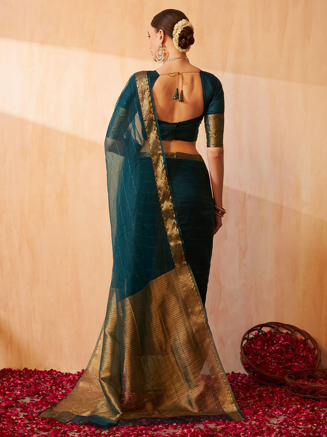 Kalini Woven Design Zari Banarasi Saree | Swadesiicart