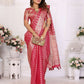 Aastha Fashion Magenta Organza Silk Weaving Saree