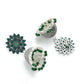 Mominos Fashion Joharkamal Kundan work Jhumka with Green Beads - Swadesiicart