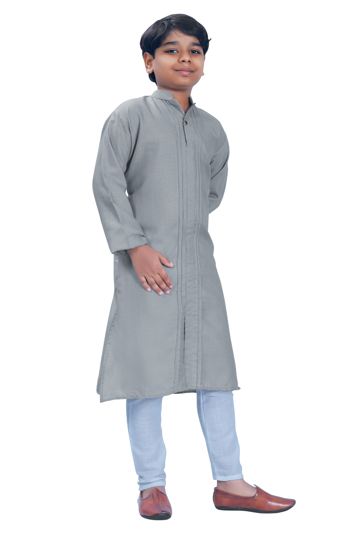DEIANA'S Casual Designer Kurta Pyjama Set For Boys And kids (Dark Grey) | Swadesiicart