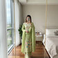 Anaita Green Chinon Readymade Suit With Embroidery & Diamond Work