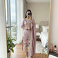 Anaita Lavender Chinon Readymade Suit with Embroidery & Diamond Work