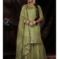 Myra Parrot Net Embroidered Sharara Suit | Swadesiicart
