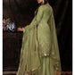 Myra Parrot Net Embroidered Sharara Suit | Swadesiicart