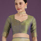 Monjolika Fashion Banarasi Silk Olive Zaal Pattern Traditional Saree | Swadesiicart