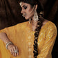 Myra Mustard Net Embroidered Sharara Suit | Swadesiicart