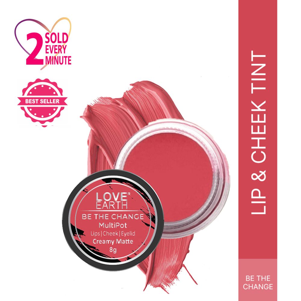 Love Earth Multipot-Be The Change Lip Tint - Swadesiicart