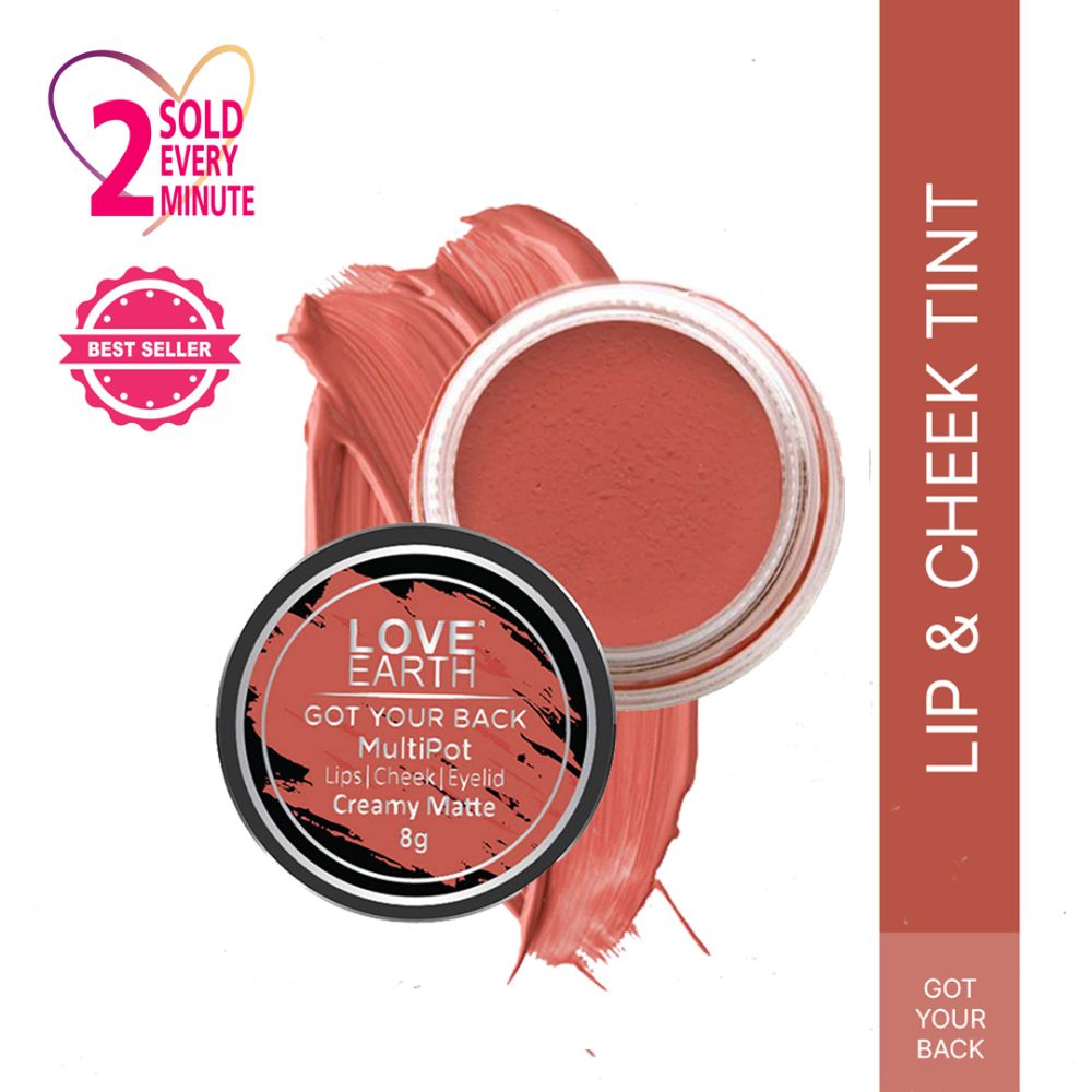 Love Earth Lip Tint & Cheek Tint Multipot-Got Your Back - Swadesiicart