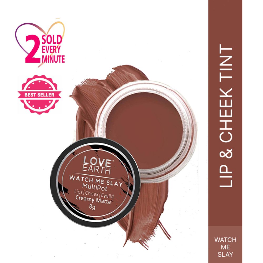 Love Earth Lip Tint & Cheek Tint Multipot-Watch Me Slay - Swadesiicart