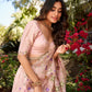 Lorenvalley Light Pink Gold Crush Fabric Sequins and Thread Embroidery All Over Butties Work Lehenga choli | Swadesiicart