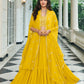Anaita Yellow Georgette Stitched Lehenga Choli With Sequence & Thread Work