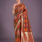Monjolika Fashion Red Colour Banarasi Silk Zari Weaving Classic Saree | Swadesiicart