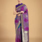 Monjolika Fashion Lavender Colour Banarasi Silk Zari Weaving Classic Saree | Swadesiicart