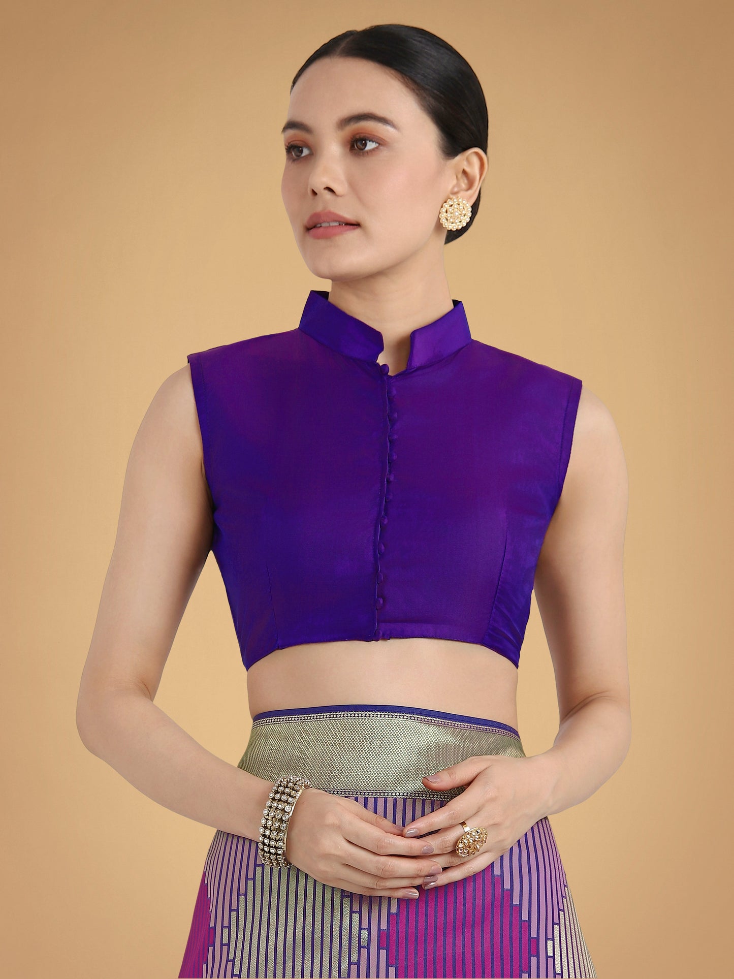Monjolika Fashion Lavender Colour Banarasi Silk Zari Weaving Classic Saree | Swadesiicart