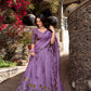 Lorenvalley Lavender Vichitra Shimmer Sequins and Thread Embroidery Work Lehenga Choli | Swadesiicart