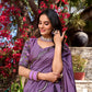 Lorenvalley Lavender Vichitra Shimmer Sequins and Thread Embroidery Work Lehenga Choli | Swadesiicart