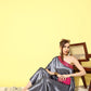 InWeave Women's Grey Pink Brocade Satin Oneshoulder Kurta Set - Swadesiicart