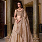 Lorenvalley Chiku Gold Crush Plain Lehenga Choli Embroidery Work with Dupatta | Swadesiicart