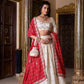 Lorenvalley Fashion Offwhite Vichitra Silk Sequins and Thread Embroidery Work Lehenga Choli with Dupatta | Swadesiicart