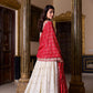Lorenvalley Fashion Offwhite Vichitra Silk Sequins and Thread Embroidery Work Lehenga Choli with Dupatta | Swadesiicart