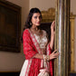 Lorenvalley Fashion Offwhite Vichitra Silk Sequins and Thread Embroidery Work Lehenga Choli with Dupatta | Swadesiicart
