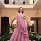 Lorenvalley Purple Vichitra Silk Embellishment With Pearl Coding And Sequins Embroidery Work Lehenga Choli with Dupatta | Swadesiicart