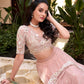 Lorenvalley Peach Weone Silk Embellishment With Pearl Coding And Sequins Embroidery Work Lehenga Choli with Dupatta | Swadesiicart