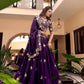 Lorenvalley Parot Star Georgette Embellishment With Pearl Coding And Sequins Embroidery Work Lehenga Choli with Dupatta | Swadesiicart