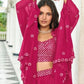 Anaita Magenta Georgette Stitched Lehenga Choli With Sequence & Thread Work