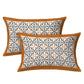 LIVING ROOTS White & Blue Ethnic Motifs Jaipuri 210 TC Cotton Double King Bedsheets With 2 Pillow Covers - Swadesiicart