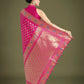 Monjolika Fashion Rani Pink Colour Banarasi Silk Zari Weaving Classic Saree | Swadesiicart