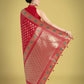 Monjolika Fashion Red Colour Banarasi Silk Zari Weaving Classic Saree | Swadesiicart