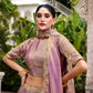 Lorenvalley Fashion Lavender Fendi Silk Sequins and Thread Embroidery Work Belt Lehenga Choli with Dupatta - Swadesiicart