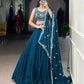 Lorenvalley Fashion Rama Fendi Silk Sequins and Thread Embroidery Work Belt Lehenga Choli with Dupatta | Swadesiicart
