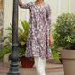 Vaasva Women Cream Printed Kurta Set With Solid Pants | Swadesiicart