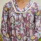 Vaasva Women Cream Printed Kurta Set With Solid Pants | Swadesiicart