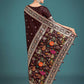 Monjolika Fashion Gorgeous Maroon Woven Banarasi Designer Satin Silk Saree | Swadesiicart