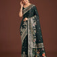 Monjolika Fashion Gorgeous Dark Green Woven Banarasi Designer Satin Silk Saree | Swadesiicart