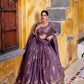 Lorenvalley Fashion Lavender Crush Sequins and Thread Embroidery Work Lehenga Choli with Dupatta - Swadesiicart