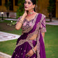 Lorenvalley Fashion Purple Rangoli Crush Sequins and Thread Embroidery Work Lehenga Choli with Dupatta - Swadesiicart
