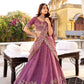 Lorenvalley Fashion Lavender Crush Silk Sequins and Thread Embroidery Work Lehenga Choli with Dupatta - Swadesiicart