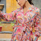 Vaasva Women Pink Printed Cord Set With Printed Pants - Swadesiicart